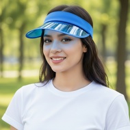 PVC Cycling Cap Golf Cap Tennis Cap Women's Running Cap Anti-UV Transparent