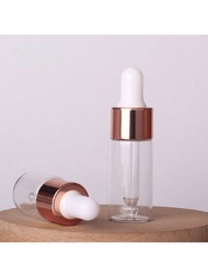 3 件透明迷你 5 毫升滴管瓶用於精油、樣品存儲、化妝品、香水