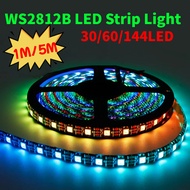 1/5M DC5V WS2812B Smart RGB LED Strip Light Individually Addressable Black/White PCB Dream Color IP3