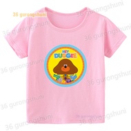 T Shirt For Girls Clothes Children Short Sleeve Hey Duggee Tshirt Girl clothing Graphic T Shirts Kid
