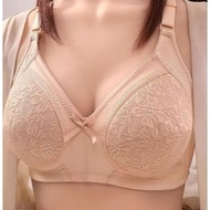 Women's Casual Push Up Bra No Pads No Wire With Lace Infront Regular Size 38-46 A/B