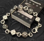 Chrome Hearts 克羅心十字花球篩手鍊男女同款