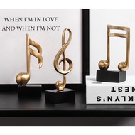 Nordic Music Note Music Ornament Display Gold Music Decoration