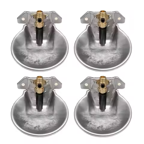 Automatic Livestock Drinker 4pcs Livestock Automatic Amniotic Fluid Bowl Sheep Lamb Drinker 1/2" Thr