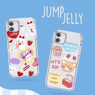 Jump Jelly printing anticrack transparent jelly case oppo reno 8 4g a78 a58 realme c75 note 60 60x c