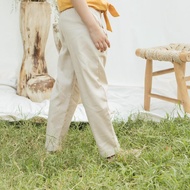 Bambi Pants - Cream LEWIS & EMMA Cotton linen Kids Trousers