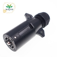 RV 7 Pin Trailer Plug Trailer Plug Detachable 7 Way Round RV-Style Trailer Side Connector 7 Pin Trai