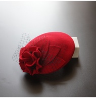 New store openingWomens Wedding Hats Fascinators 100% Australian Wool Flower Hats Church Beret Cockt