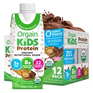 Orgain Organic Kids Nutritional Protein Shake, Chocolate, Healthy Kids Snacks, 8g Dairy Protein, 3g 