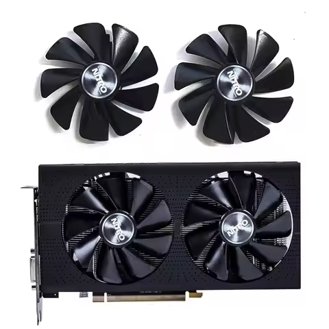 2pcs 95mm CF1015H12D Sapphire RX570 580 GPU Cooler for Sapphire Radeon RX 470 480 580 570 RX580 RX48