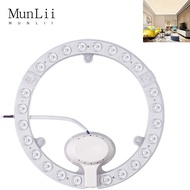 Munlii ไฟแผงวงจร LED 12W 18W 24W 36W 72W ขาวเย็น AC220V-240V เพดานกลมกระดานหลอดไฟแผงโคมไฟวงกลม