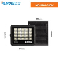 MODI ไฟโซล่าเซลล์ 180W280W380W แสงขาว Day light รีโมทคอนโทรล สปอตไลท์ แผงโมโนคริสตัลไลน์ LED พลังงาน