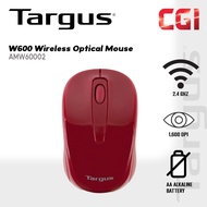 Targus W600 Wireless Optical Mouse - Red (AMW60002)