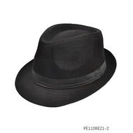 PESENAR 1920s fashion top hat solid black jazz hat British gentleman hat clothing accessories