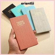 ORIENTLIIY 2025 Agenda Book, A6 Pocket Diary Weekly Planner, Portable with Calendar Notebooks Studen