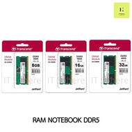 8-32GB RAM NOTEBOOK DDR5 8GB 16GB 32GB BUS4800 5600 Transcend (แรม โน๊ตบุ๊ค แรมโน๊ตบุ๊ค) 4800 sodim sodimm so dim so dimm