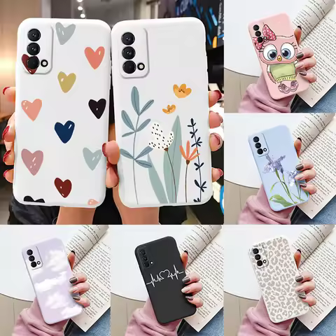 For Realme GT Master Edition Case Q3 Pro Carnival Fashion Flower Soft Phone Case Fundas For Oppo Rea