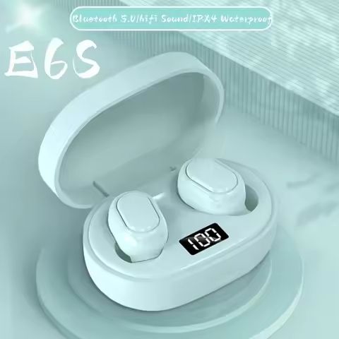 E6S Wireless Bluetooth Earphones A6S TWS Headset Noise Cancelling Earphones With Microphone Headphon