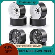 4pcs Beadlock Crawler Wheels Rims Set Aluminum Alloy Beadlock Wheels 1.9inch Beadlock Wheel Metal Wh