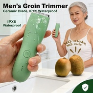 Professional Manscape Trimmer, Electric Groin Shaver, Body Hair, Men's Blade Replaceable