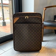 Louis Vuitton Monogram 塗層帆布雙層拉鍊行李箱