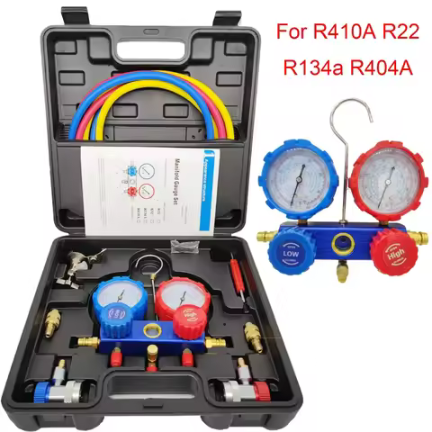 Refrigerant Diagnostic Tool Kit, automatically for AC Air Conditioner Manifold Meter Kits for R22, R