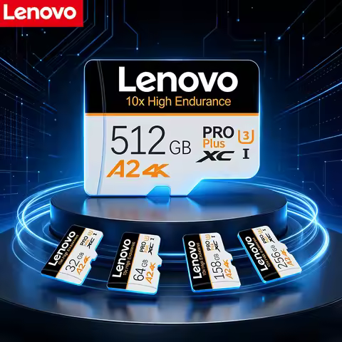 Lenovo High-Speed Micro SD Card 512GB 128GB 256GB 64GB A2 U3 4K SDXC Memory TF Card for Monitor Dron