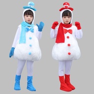 Snow Baby Snowman Outfit Children's Red Nose Dance Performance Costume Cute Doll Costume Polyester F