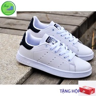 Stan smith Sneakers In White With Black Heels Fashionable For Men And Women