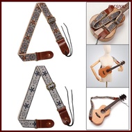 [Blesiya2] Music Embroidered Ukulele Strap, Lightweight, for 4 String Instruments, Ukulele Concert Accessories