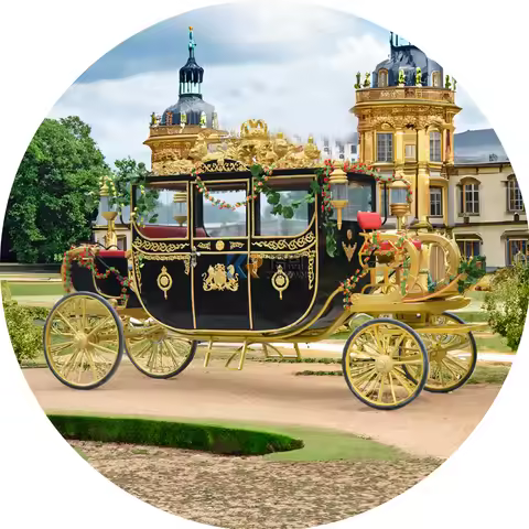Classical Royal Horse Carriage Comfortable Royal Carriage European Royal Family Carriage Manufacture