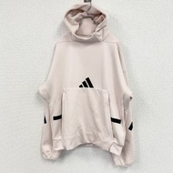 古著adidas衛衣/連帽衫，粉紅色，L碼