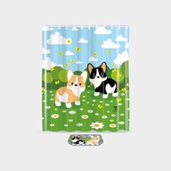 浴簾 - 哥基犬圖案