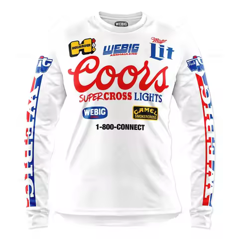 2023 Motorcycle Mountain Bike Jersey MTB Offroad Bicycle Locomotive Shirt Cross Country Enduro Campi