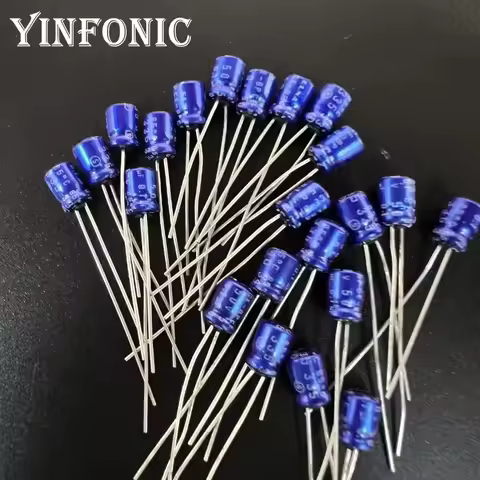 20Pcs/100Pcs 0.1uF 50V ELNA Blue 4x7mm 50V0.1uF HiFi DIY Audio Electrolytic Capacitor