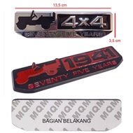 Jeep 4x4 Seventy Five Years 4WD Car Logo Emblem