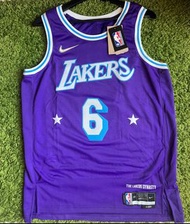 Nike NBA 75週年 鑽石標 洛杉磯湖人隊 LEBRON JAMES 城市版 球迷版球衣