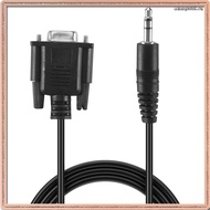 [Q B T C] DB9 9 Pin VGA female cable ,DB 9 Female to TRS 3.5mm (1/8in) TRS Stereo Male Serial Data C