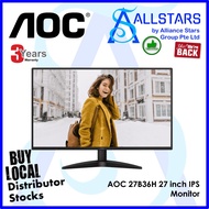 "Shipping 27B36X 144Hz DP+HDMI" AOC 27B36H 27 inch IPS Monitor / FHD, 1920x1080, 100Hz, 1ms (Warrant