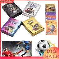 55Pcs Soccer Star Cards Soccer Trading Card No Repeats Soccer Value Box for Fans