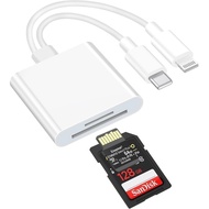 Multi-function iPhone SD card reader Lightning to SD Type-C High Speed Data Transfer & External Stor