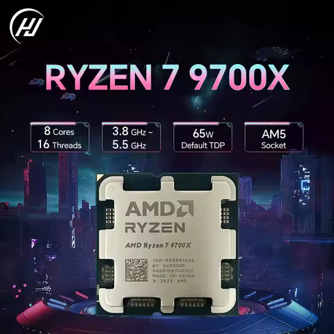 AMD Ryzen 7 9700X New R7 9700x Socket AM5 4NM Processor 5.5GHz 8-Core 16-Thread 40MB Game Cache TDP 