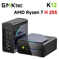 GMKtec Mini PC K12 AMD Ryzen 7 H 255 Dual DDR5 5600MT/s 3*SSD PCIe4.0 WiFi 6 BT 5.2 Dual 2.5G LAN Qu