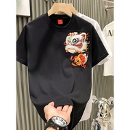 Ins Short-Sleeved Shirt Original Trendy New Style Casino tw2025 Top Year Brand Round Neck Standard k
