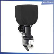 [GazechimpMY] Outboard Engine Cover, Boat Engine Hood Cover, 420D Oxford Cloth Black Outboard
