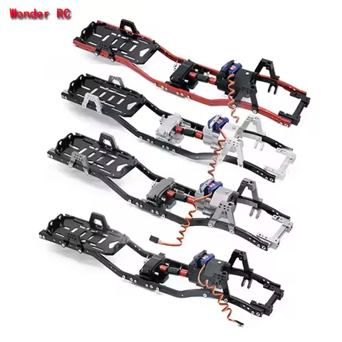313mm 12.3" Wheelbase Prefixal Gearbox Metal Chassis Frame for 1/10 RC Crawler Car Axial SCX10 90046