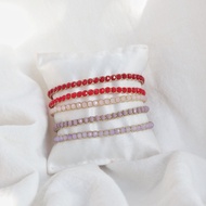Glass Beads Macrame Bracelet Macrame Bracelet Crystal Rope Bracelet