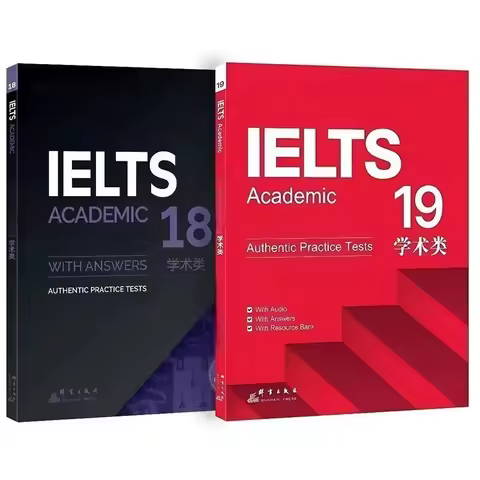 1 book English Ielts 17/18/19 Academic Speaking Listening Reading Writing Study Book Workbook Authen
