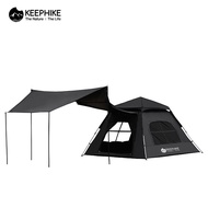 KEEPHIKE Tent Flysheet Set Waterproof Khemah Camping Automatic 4 People Khemah Camping Besar