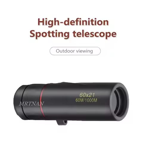 60X21 High Magnification HD Monocular Telescope Waterproof Mini Telescope Portable Zoom 10X Outdoor 